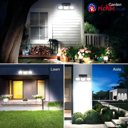 📢📢40% OFF!! ⏰Solar 3-Heads Wall Light With Sensor Lighting Function - Solar Wall Light - Tools & Gadgets