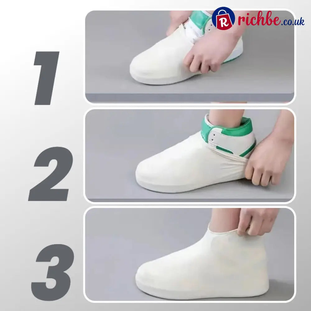 📢📢40% OFF!! ⏰ Waterproof Rain Shoe Cover – Non-slip sole & easy on/off – Reusable perfect for wet weather or muddy