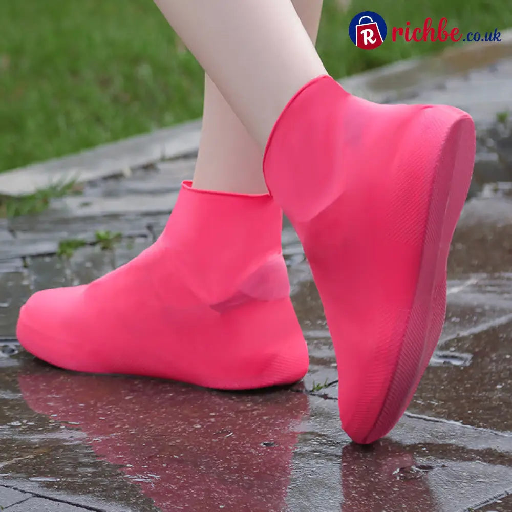 📢📢40% OFF!! ⏰ Waterproof Rain Shoe Cover – Non-slip sole & easy on/off – Reusable perfect for wet weather or muddy