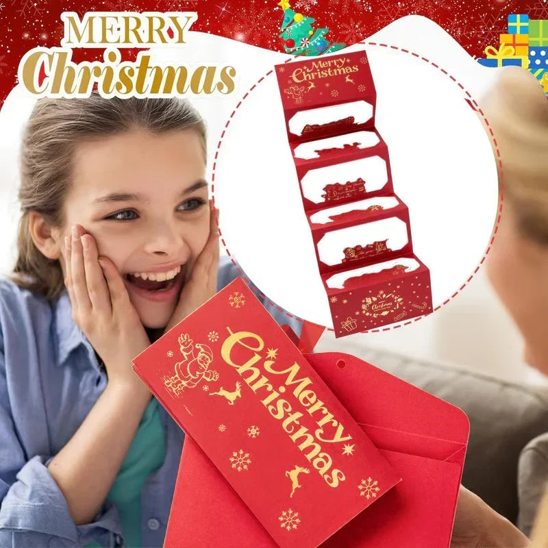 🎄Fold-Out Christmas Money Gift Card – Make Cash Feel Like a Real Present