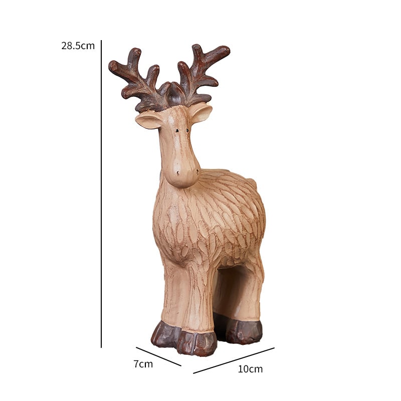 🦌Rustic Farmhouse Reindeer Figurine