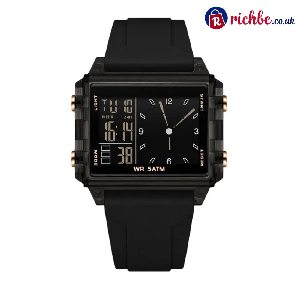 ⌚ 48% OFF NOW! 💥 Water-Resistant Transparent Digital Watch – 50M luminous display & hybrid design – Perfect for sports