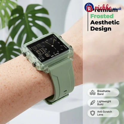 ⌚ 48% OFF NOW! 💥 Water-Resistant Transparent Digital Watch – 50M luminous display & hybrid design – Perfect for sports