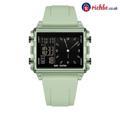 ⌚ 48% OFF NOW! 💥 Water-Resistant Transparent Digital Watch – 50M luminous display & hybrid design – Perfect for sports