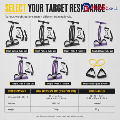 📢📢 48% OFF! 💪 Pedal Resistance Band – 4 Resistance Levels Reinforced Carabiners & Full-Body Home Workouts - Health &