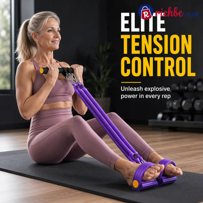 📢📢 48% OFF! 💪 Pedal Resistance Band – 4 Resistance Levels Reinforced Carabiners & Full-Body Home Workouts - Health &