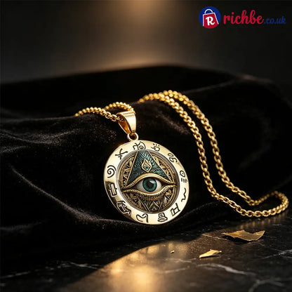 📢📢50% OFF !! ⏰Vintage All Seeing Eye Pendant Necklace