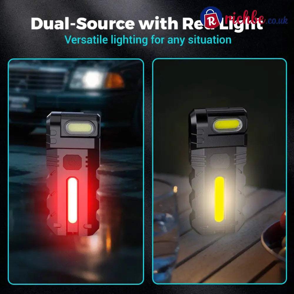 💎 49% OFF! 💎 180° Rotating Head LED Work Light – Dual Beam Magnetic Base & USB-C Rechargeable - Tools & Gadgets