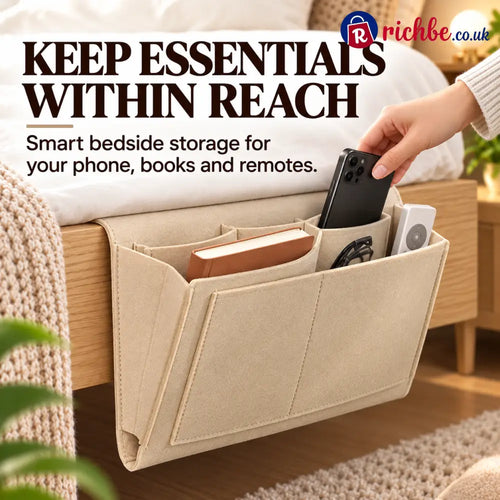 🔥 49% OFF Bedside Hanging Organizer – Keep Essentials Within Reach