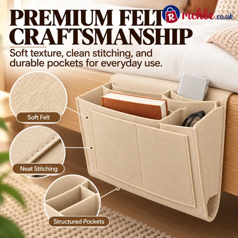 🔥 49% OFF Bedside Hanging Organizer – Keep Essentials Within Reach