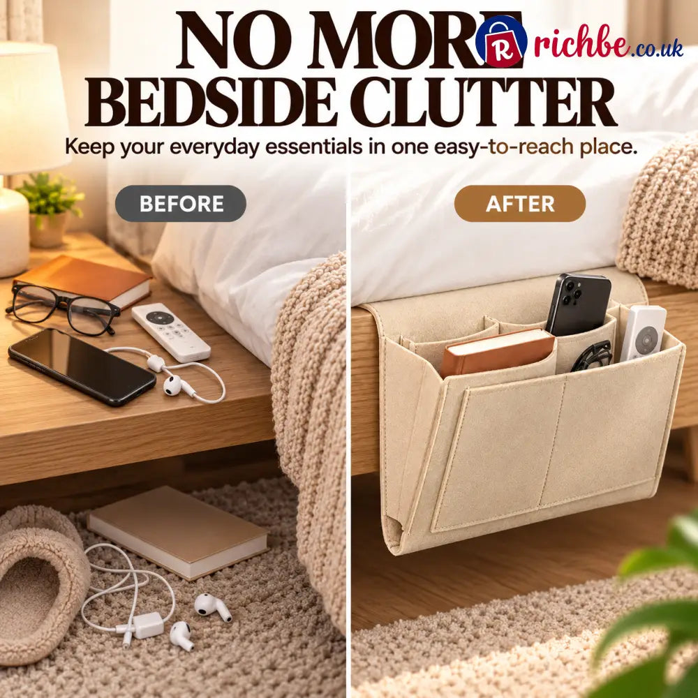 🔥 49% OFF Bedside Hanging Organizer – Keep Essentials Within Reach
