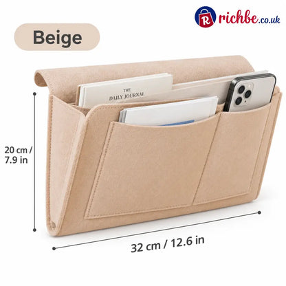 🔥 49% OFF Bedside Hanging Organizer – Keep Essentials Within Reach - Beige