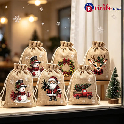 📢📢49% OFF!! ⏰Christmas Drawstring Gift Bags - Hot sale