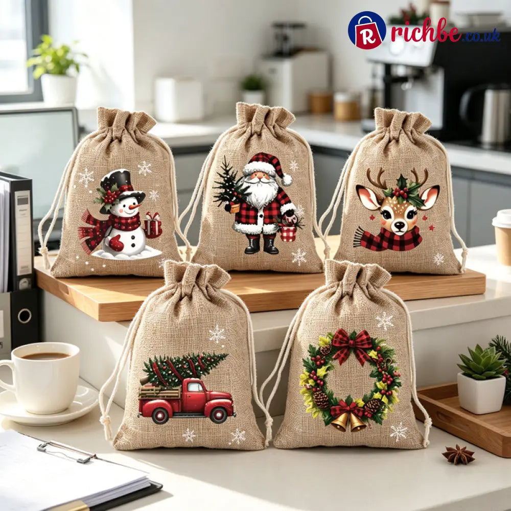📢📢49% OFF!! ⏰Christmas Drawstring Gift Bags - Hot sale