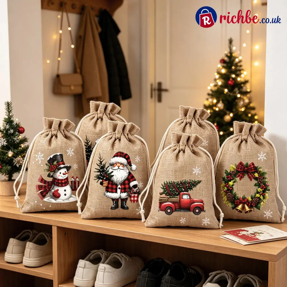 📢📢49% OFF!! ⏰Christmas Drawstring Gift Bags - Hot sale