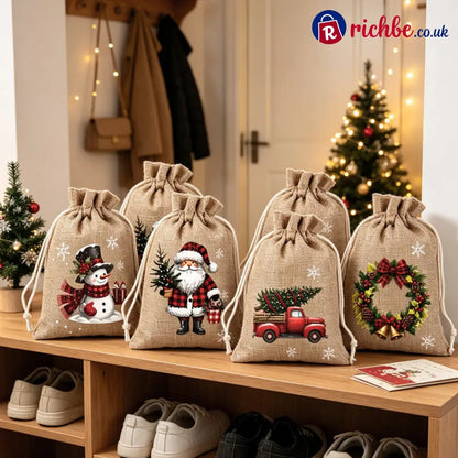 📢📢49% OFF!! ⏰Christmas Drawstring Gift Bags - Hot sale