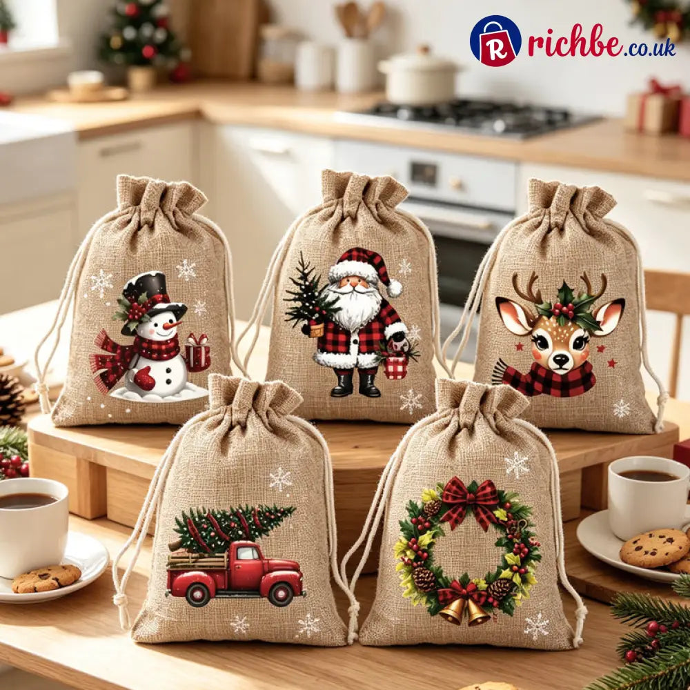 📢📢49% OFF!! ⏰Christmas Drawstring Gift Bags - Hot sale