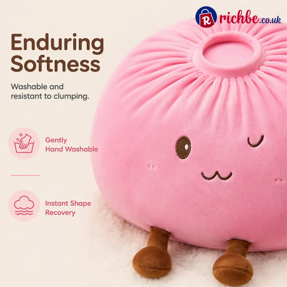 📢49% - OFF 🔥Cute Bao Bun Plush Pillow 🛏️– Soft Squishy & Irresistibly Cosy A Sweet Treat for Your Sofa Bed or Desk 🛋️✨