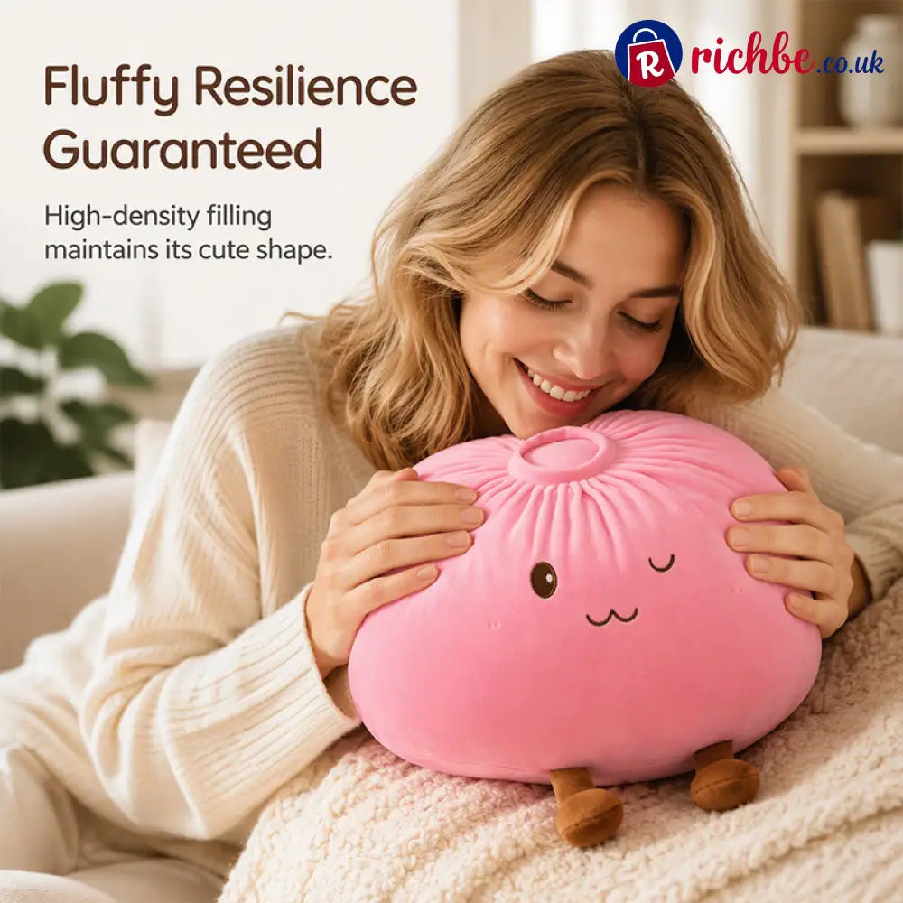 📢49% - OFF 🔥Cute Bao Bun Plush Pillow 🛏️– Soft Squishy & Irresistibly Cosy A Sweet Treat for Your Sofa Bed or Desk 🛋️✨