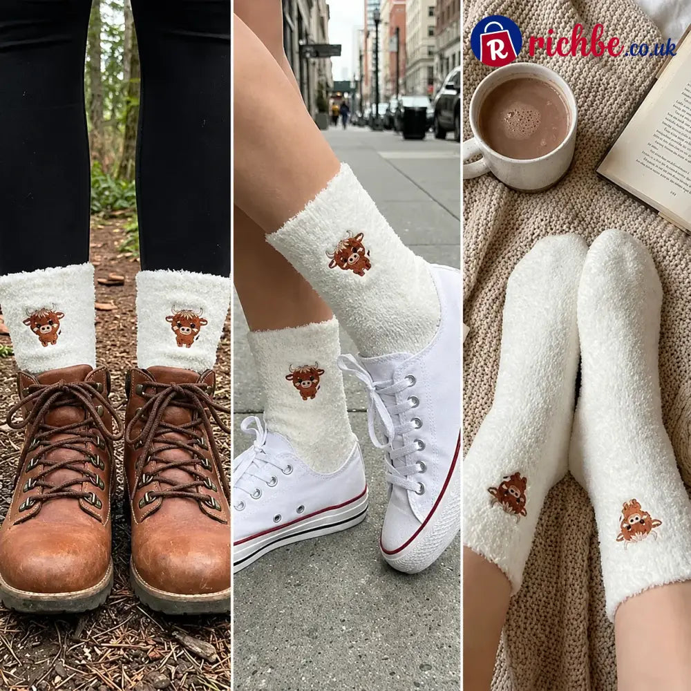 🧦✨ 49% OFF! Cute Cow Slipper Socks