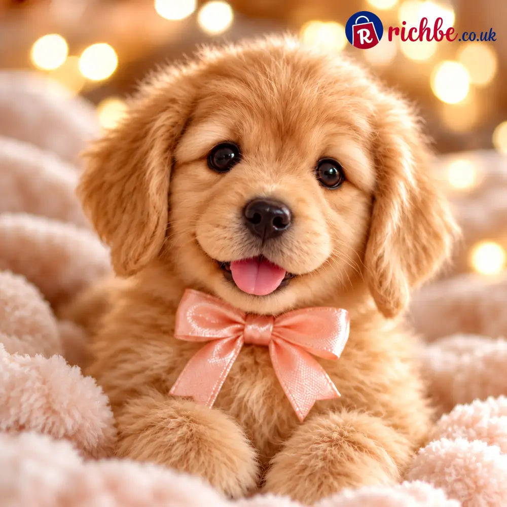 🎄 49% OFF – Golden Buddy™ Realistic Robot Golden Retriever Puppy