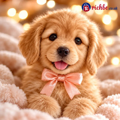 🎄 49% OFF – Golden Buddy™ Realistic Robot Golden Retriever Puppy