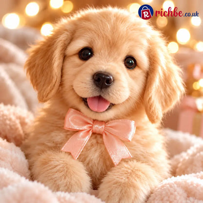 🎄 49% OFF – Golden Buddy™ Realistic Robot Golden Retriever Puppy