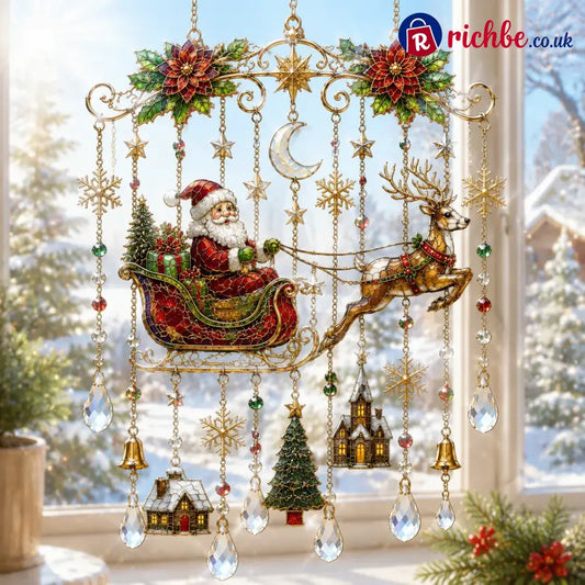 49% OFF – 🎄Handmade Christmas Stained Drops & Ready-to-Hang Holiday Decor ✨