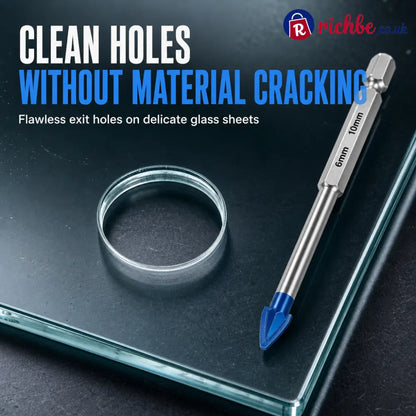 ⏰ 49% -OFF🔥Hex Shank Carbide Drill Bit – Eccentric Design For Tile Glass & Concrete🔧 - 五金配件