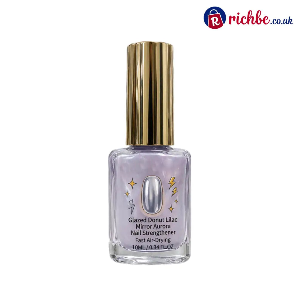 📢📢40% OFF !! ⏰Lilac Glossy Mirror Nail Strengthener