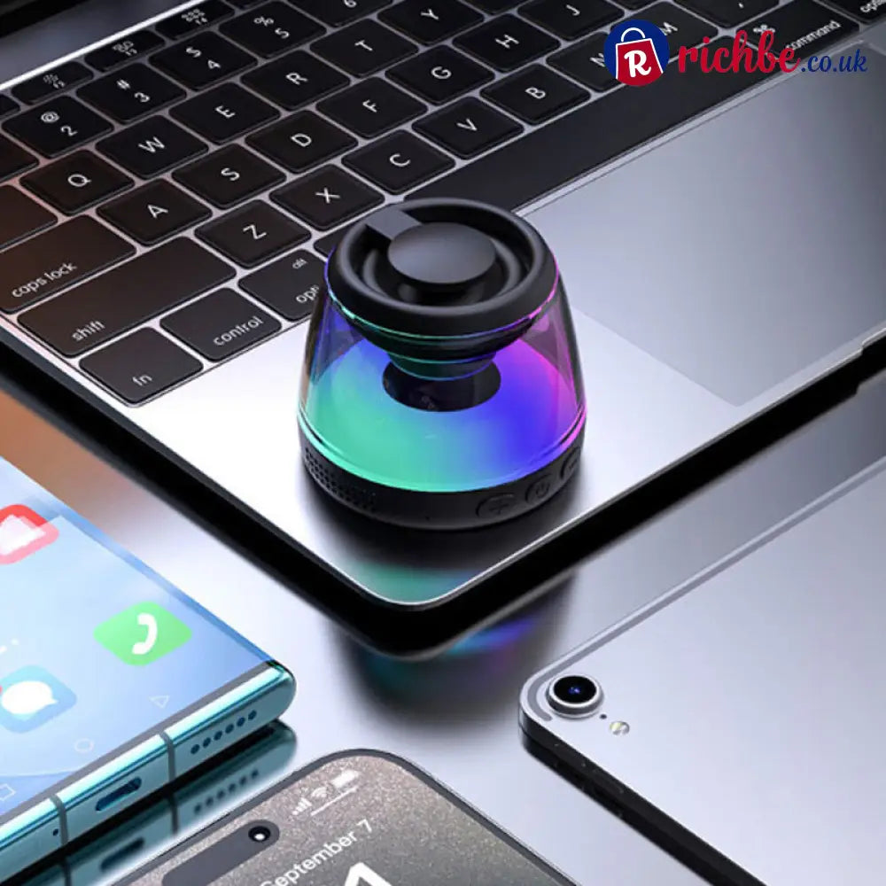📢📢49% OFF!! ⏰Magnetic Mini Bluetooth Speaker with RGB Light - Electronics & Accessories