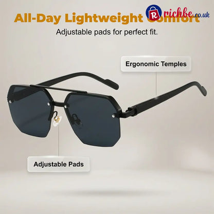 📢📢50% OFF !! ⏰Men's Stylish Geometric Polygon Sunglasses