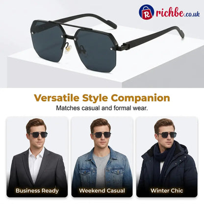 📢📢50% OFF !! ⏰Men's Stylish Geometric Polygon Sunglasses