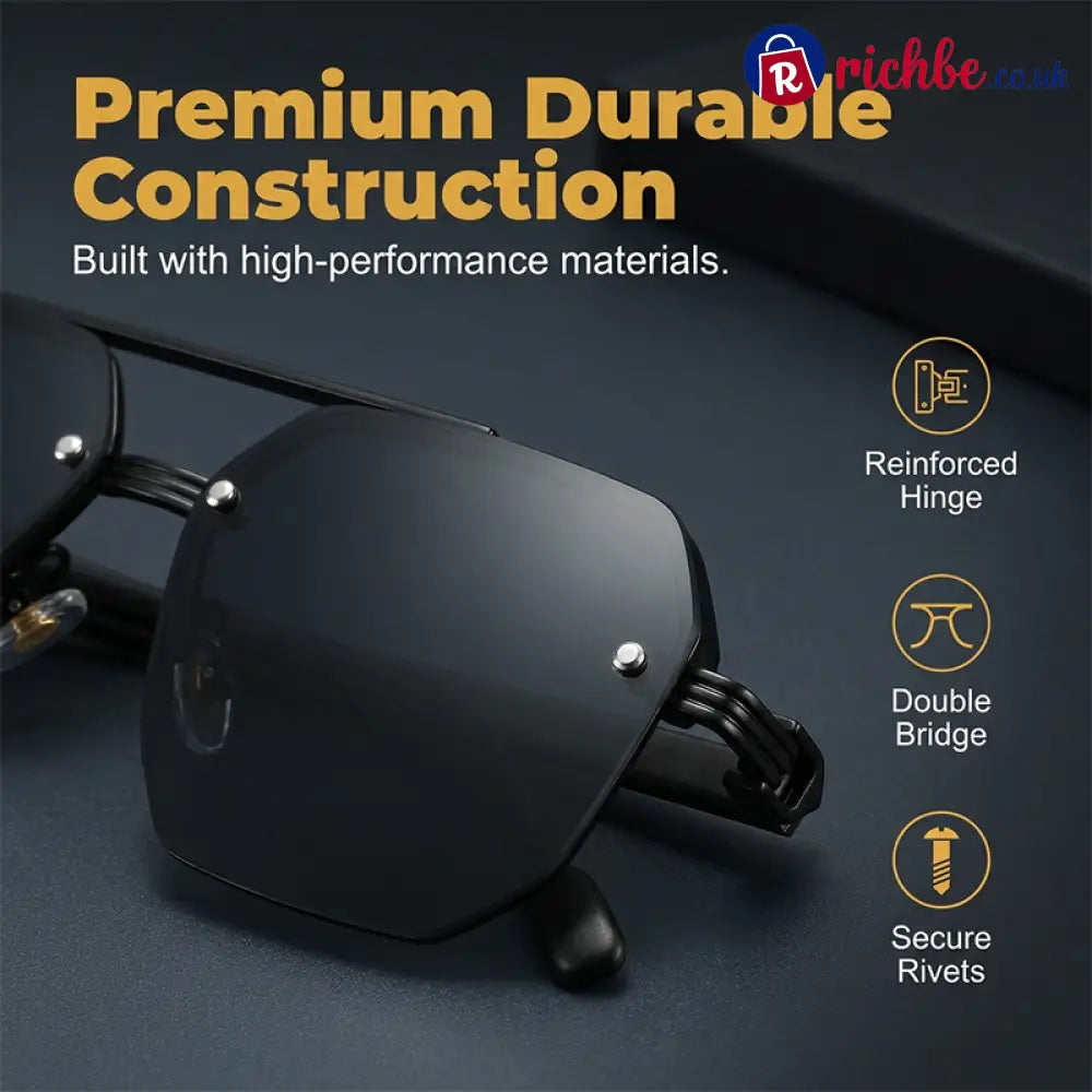📢📢50% OFF !! ⏰Men's Stylish Geometric Polygon Sunglasses