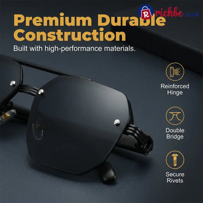 📢📢50% OFF !! ⏰Men's Stylish Geometric Polygon Sunglasses