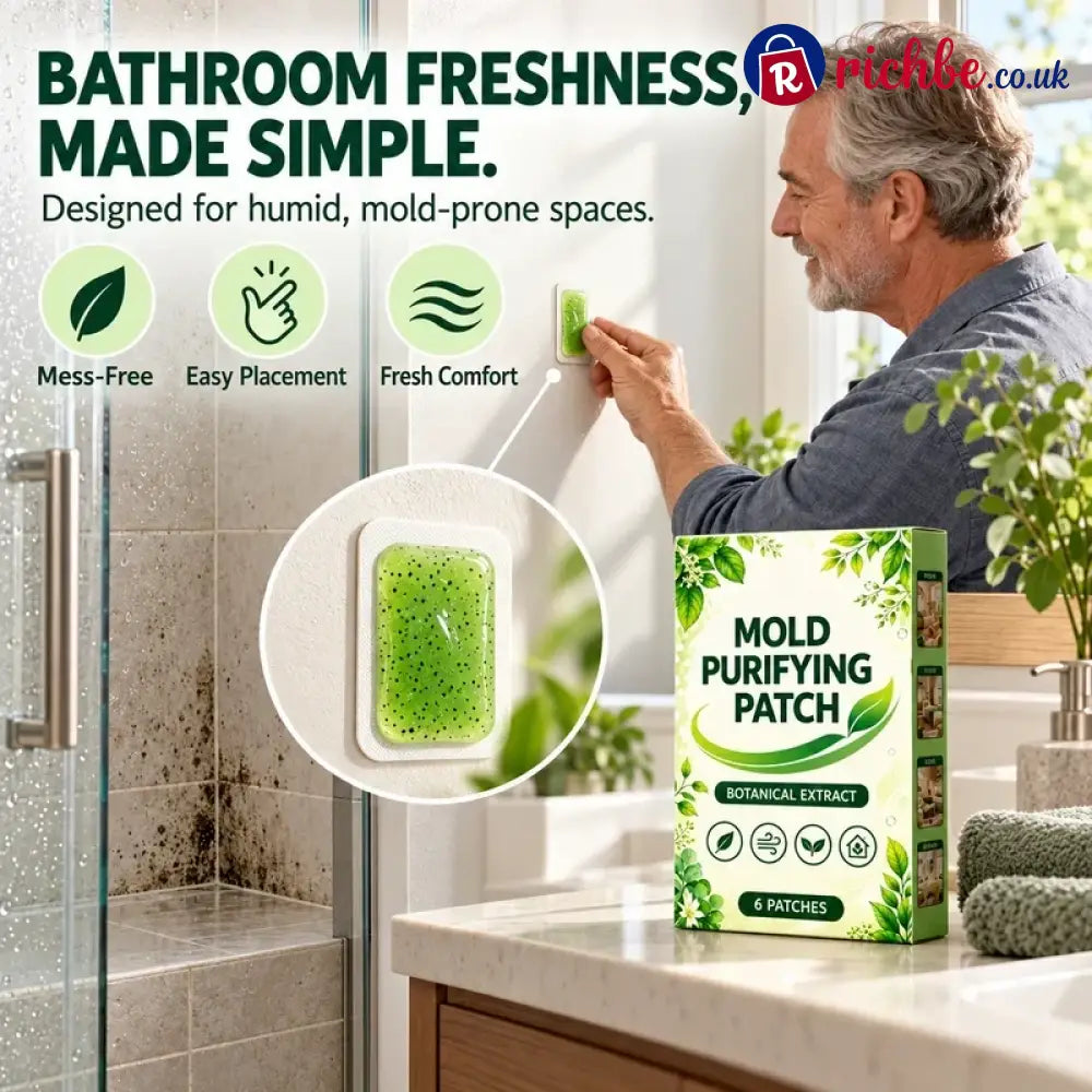 🧪49% OFF NOW! 6Pcs Mold Purifying Patches – Botanical Mildew Removal Pads Long Lasting Mold Inhibitor for Bathroom