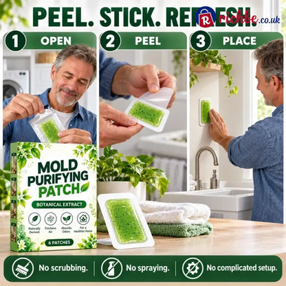 🧪49% OFF NOW! 6Pcs Mold Purifying Patches – Botanical Mildew Removal Pads Long Lasting Mold Inhibitor for Bathroom