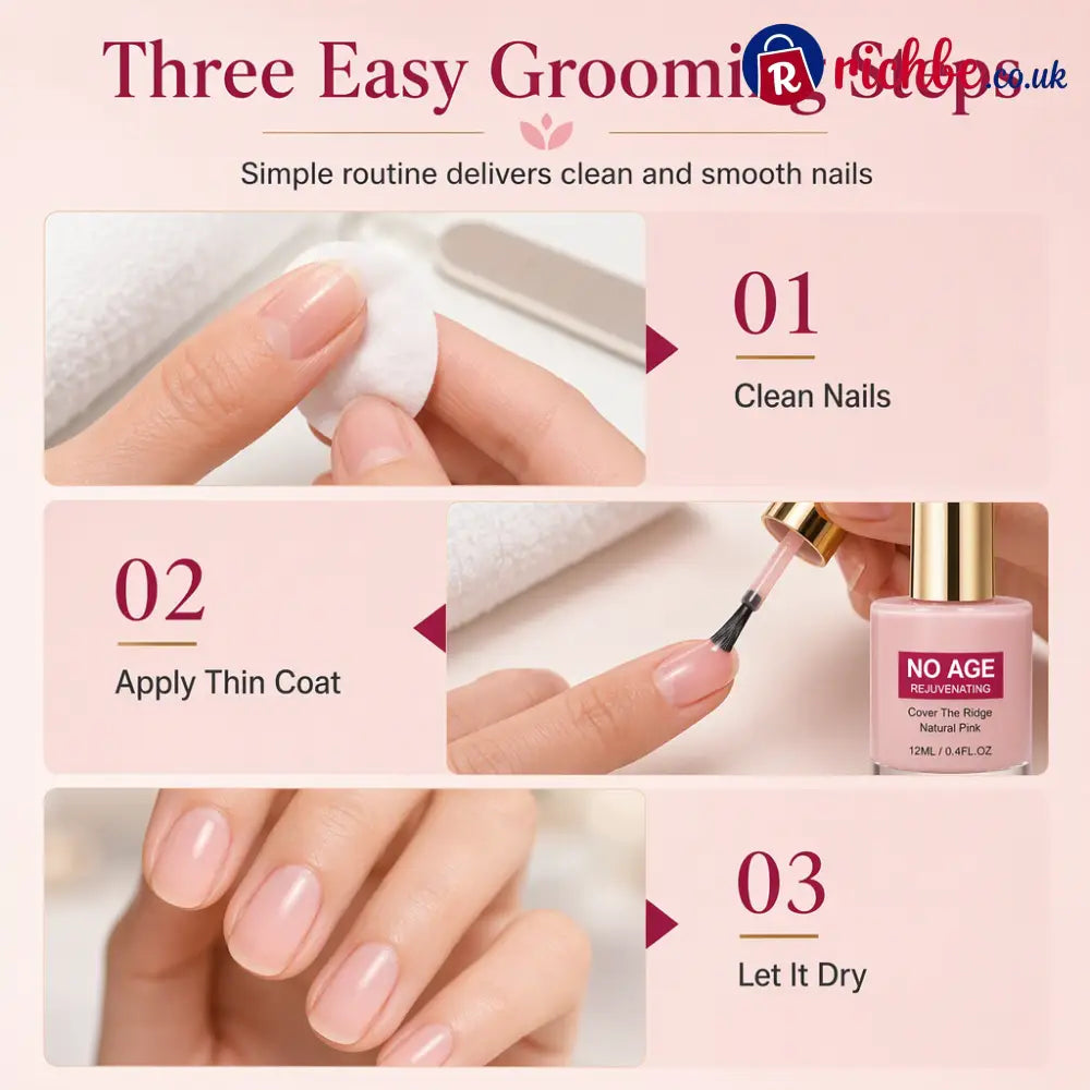 💅49% OFF NOW! Natural Pink Nail Ridge Filler 12ml Rejuvenating Nail Smoothing Coat Instantly Conceal Vertical Nail