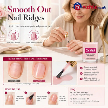 💅49% OFF NOW! Natural Pink Nail Ridge Filler 12ml Rejuvenating Nail Smoothing Coat Instantly Conceal Vertical Nail