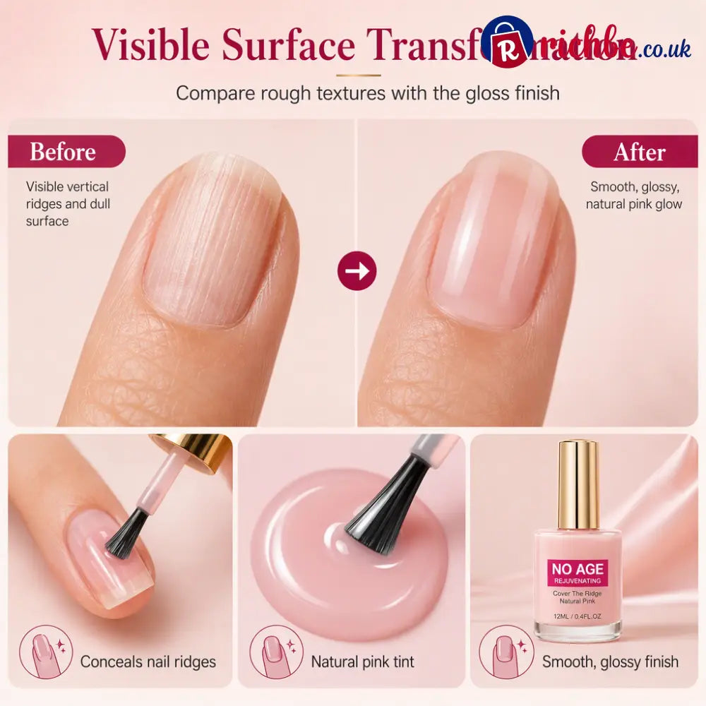 💅49% OFF NOW! Natural Pink Nail Ridge Filler 12ml Rejuvenating Nail Smoothing Coat Instantly Conceal Vertical Nail