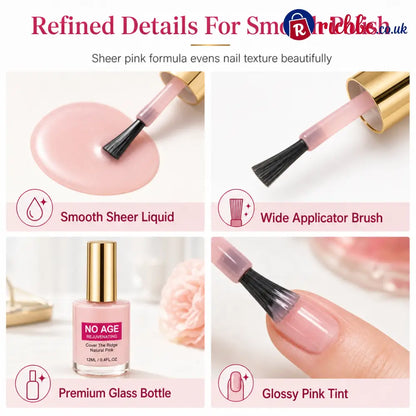 💅49% OFF NOW! Natural Pink Nail Ridge Filler 12ml Rejuvenating Nail Smoothing Coat Instantly Conceal Vertical Nail