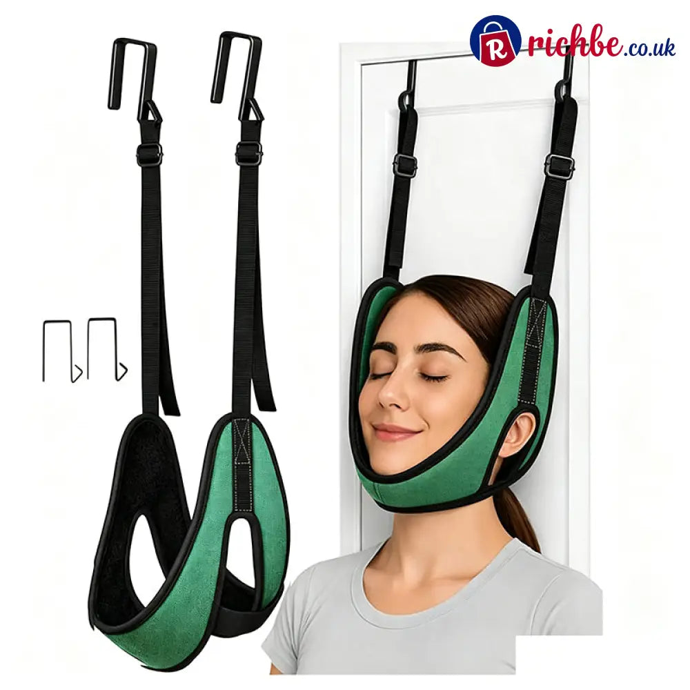 📢📢49% OFF!! ⏰Over Door Cervical Traction Device for Neck Pain Relief - Green / One Size - Houseware & Kitchen