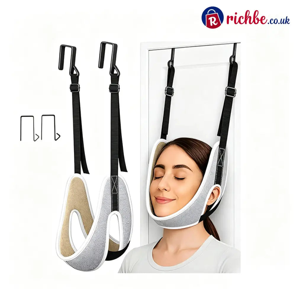 📢📢49% OFF!! ⏰Over Door Cervical Traction Device for Neck Pain Relief - Grey / One Size - Houseware & Kitchen