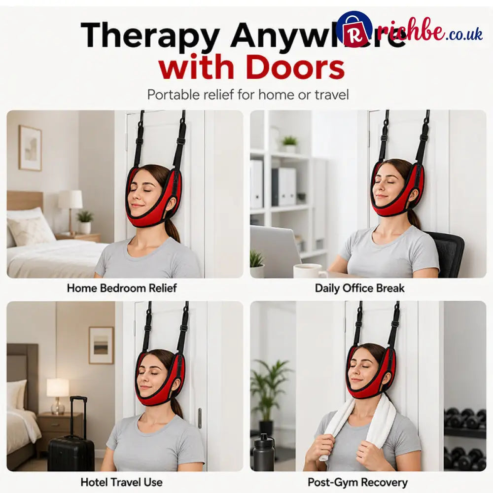 📢📢49% OFF!! ⏰Over Door Cervical Traction Device for Neck Pain Relief - Houseware & Kitchen
