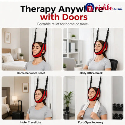 📢📢49% OFF!! ⏰Over Door Cervical Traction Device for Neck Pain Relief - Houseware & Kitchen