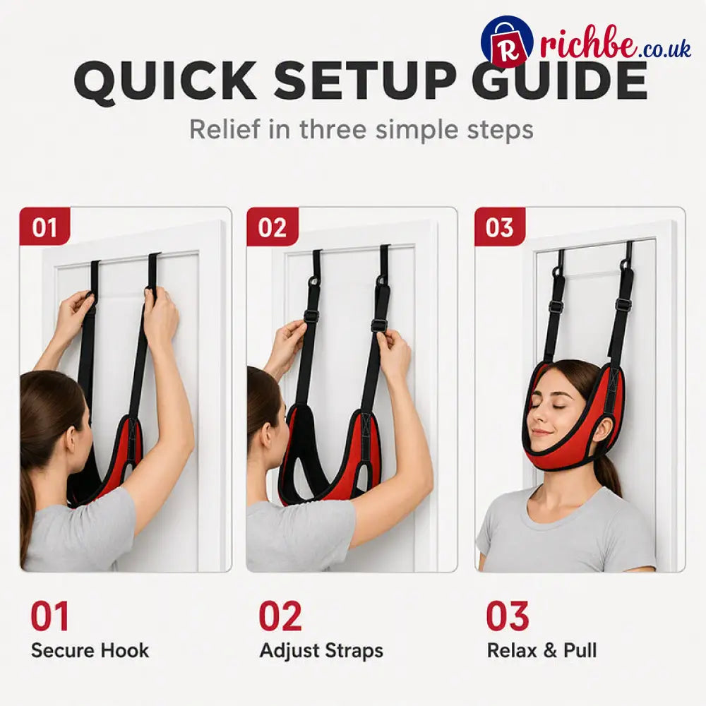 📢📢49% OFF!! ⏰Over Door Cervical Traction Device for Neck Pain Relief - Houseware & Kitchen