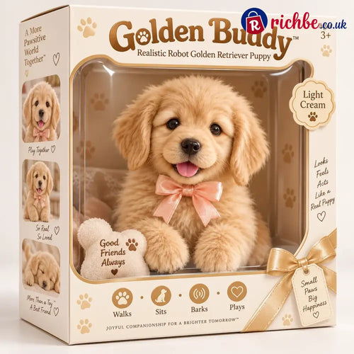 🎄 49% Off – Realistic Robot Golden Retriever Puppy - ✨ Custom Edition – Creamy Light Gold 🤍🌟