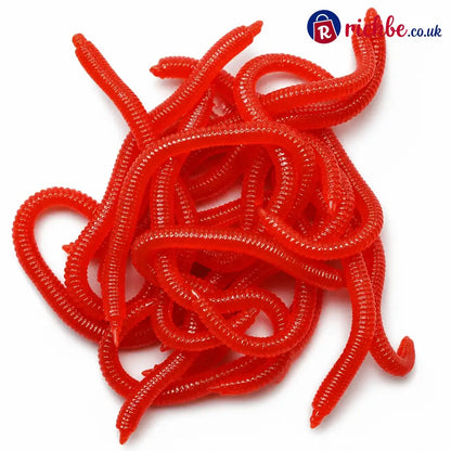 📢📢49% OFF!! ⏰Simulation Earthworm Soft Fishing Lures Shrimp Scented Artificial Worm Baits for Freshwater and Saltwater