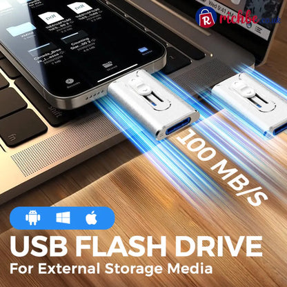 📱⚡49% OFF TODAY! Free Up Phone Storage & Transfer Photos in Minutes, 4-in-1 Flash Drive for iPhone Android & PC 💾