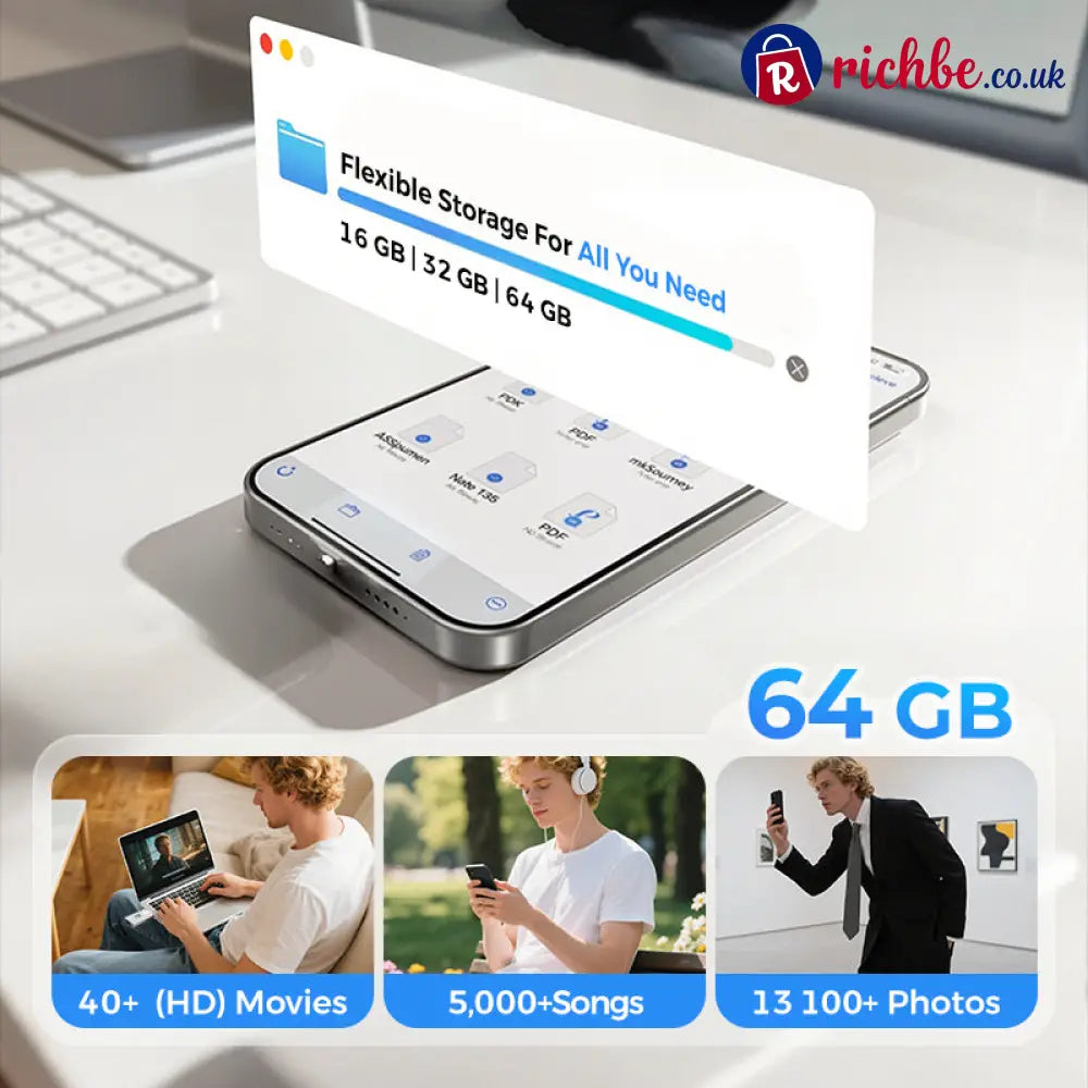 📱⚡49% OFF TODAY! Free Up Phone Storage & Transfer Photos in Minutes, 4-in-1 Flash Drive for iPhone Android & PC 💾
